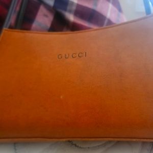 Gucci brown leather purse
